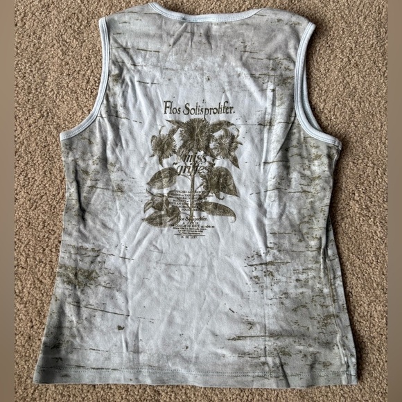 Vintage Y2k Graphic Flos Solisprolifer Grudge Aesthetic Tank Top Size Large - Picture 12 of 15